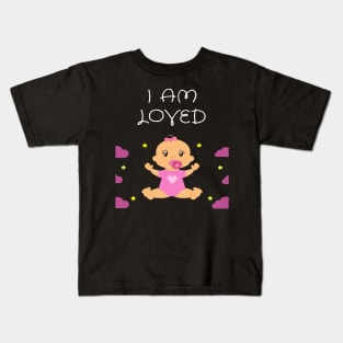 I am loved: Awesome t-shirt for kids Kids T-Shirt